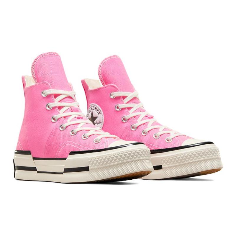 Converse Chuck 70 Plus Comfortable & Versatile Breathable High Top Canvas Shoes Unisex Pink