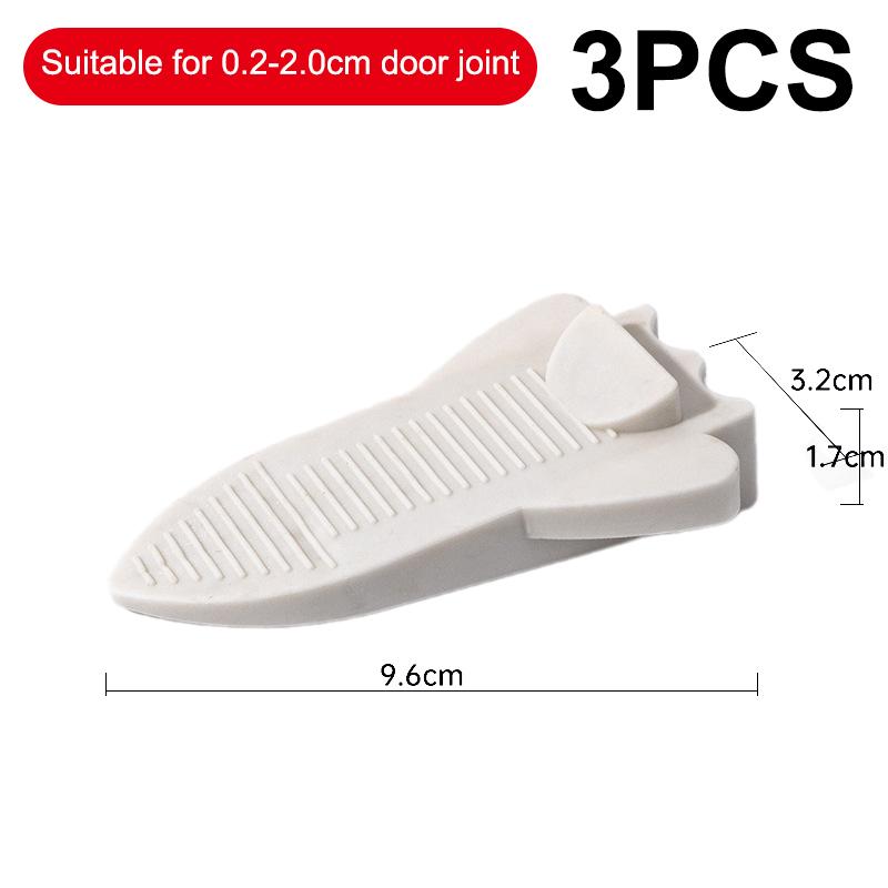 1/2/3Pcs TPR Rubber Wedge Door Guards Safety Protection Seams Anti Pinch Hand Door Guards Baby Safety Protectors Home Office