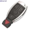 2025 Smart Remote Car Key For Mercedes Benz Year 2000+ Supports Original NEC and BGA 315MHz Or 433.92MHz 3 Buttons