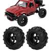 2pcs 82mm RC Rubber Wheel Tire Tyre for 1 16 Remote Control Racing Car Buggy Truck