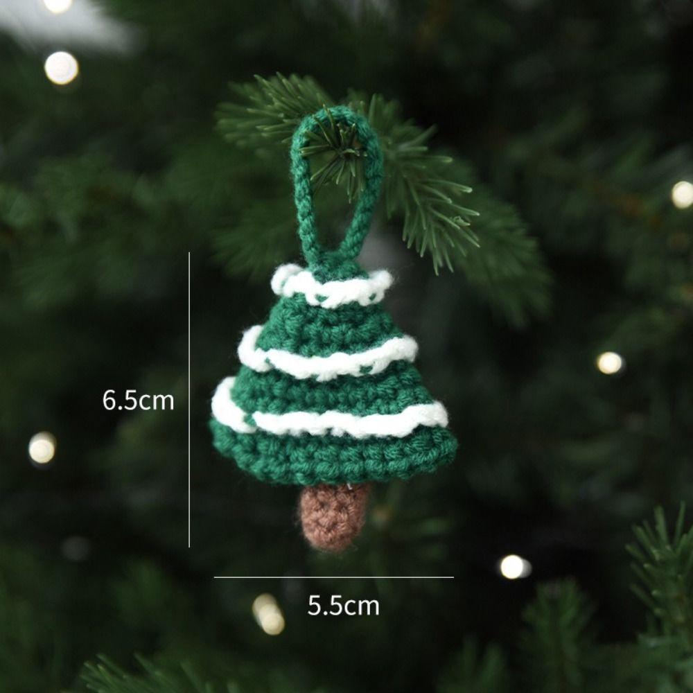 Handmade Christmas Tree  Pendant Santa Claus Mini Woolen Decor Premium Hanging Ornament  Versatile