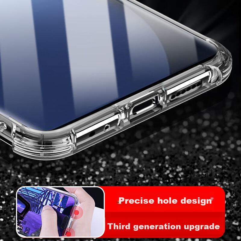 Kelleia Huawei Mate50 Phone Case, Huawei Full Protection Shockproof TPU Airbag Soft Case/Protective Cover, Transparent, 6.88 Inches