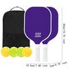 2Pcs Pickleball Paddles Racquets for Indoor Outdoor Use Patio Gym Style A