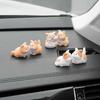 2Pcs Cartoon Kiss Face Friendly Animals Doll Ornaments Funny Ducks Frogs Figurines Ornaments Car Interior Dashboard for Gifts