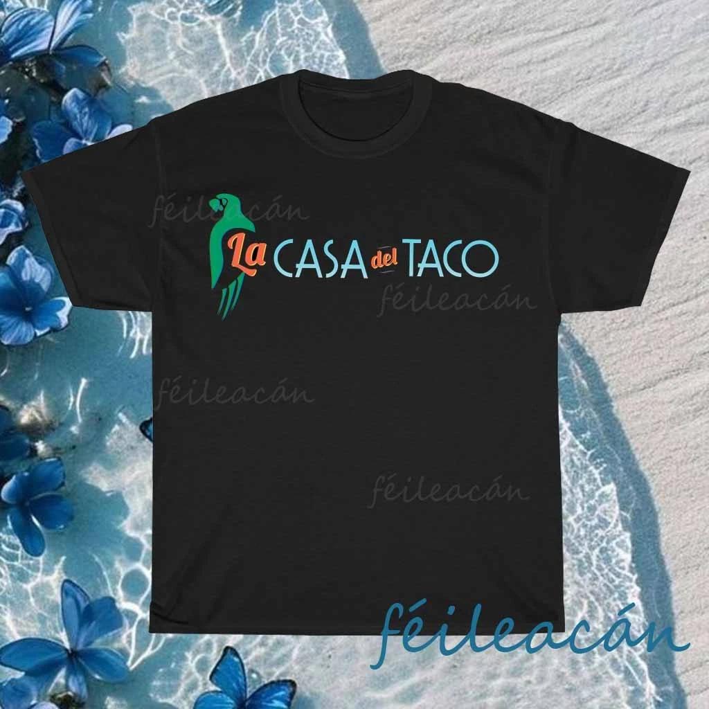 Новая футболка Del Taco с логотипом Футболка с логотипом Американская футболка Смешная Размеры от S до 5XL XL