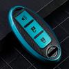 Car Key Case Cover for Nissan Leaf Micra Qashqai J11 J10 X Trail T32 Fob Versa Note Patrol Key Cover AccessoriesTPU Leather