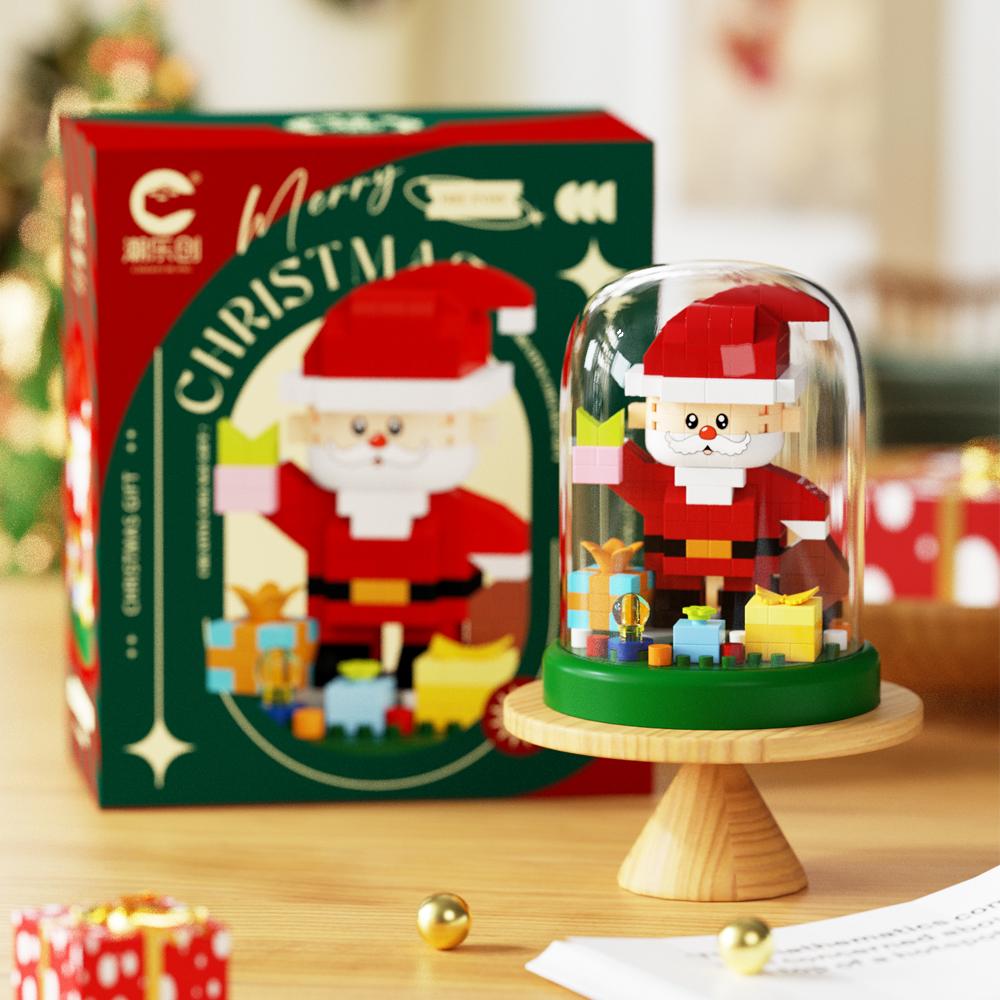 New Christmas Toys Christmas Tree Santa Claus Building Blocks Micro Blocks Kids Toys Educational DIY Toys Gifts Sets