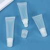 Clear Plastic Refillable Lip Balm Tubes Angled Nozzle for Precise Application Small Cosmetic Containers Empty Bottle