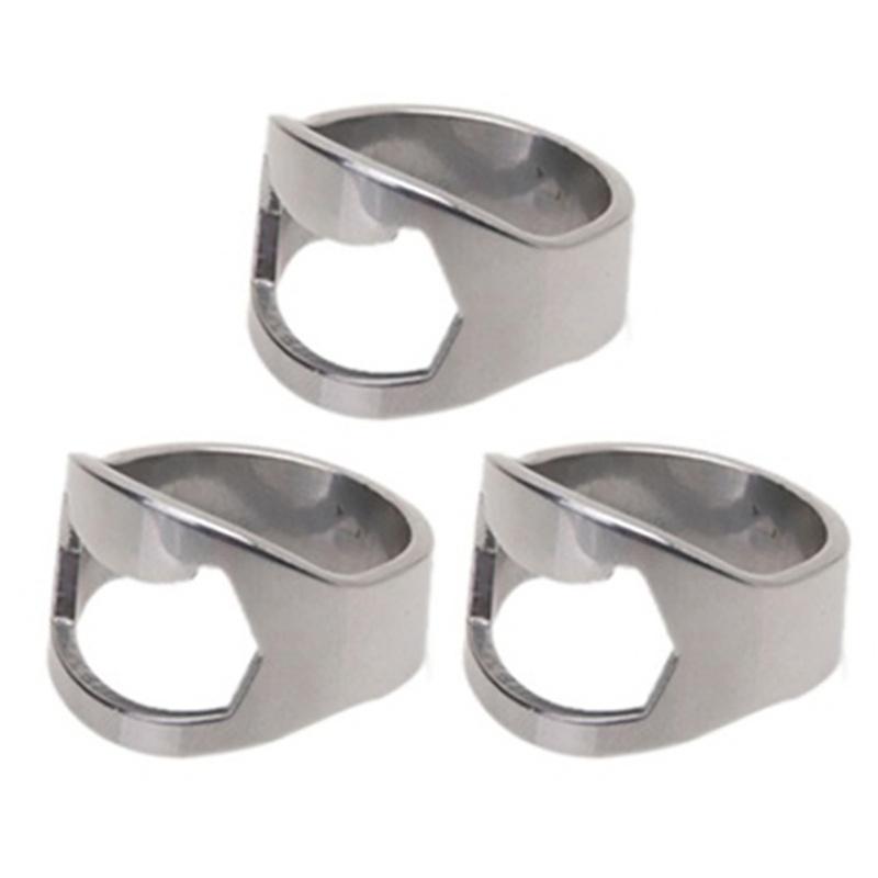 3pcs Creative Versatile Finger Ring Bottle Opener Bar Beer Tools Home Essential