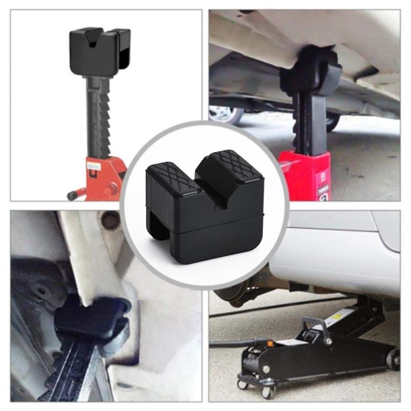 1/2PCS Rubber Jack Stand Pads Universal Slotted Guide Rail Support Shock Pad for Car Lifting Repair Maintenance Accessories