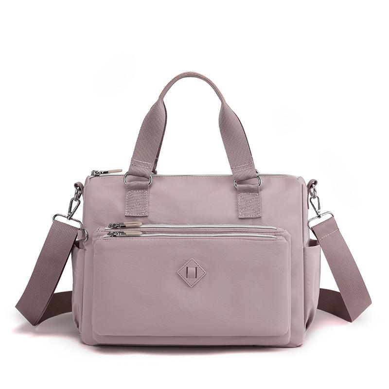 Women's new fashion trend shoulder bag multi-layer anti-splashing nylon backpack leisure sports oblique span bag