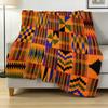 Yousheng Flannel Kente Blanket African Tribal Ethnic Print Throw Blanket Geometric Colorful Cozy Blanket for Men Women Kids Home Couch Bed Decor