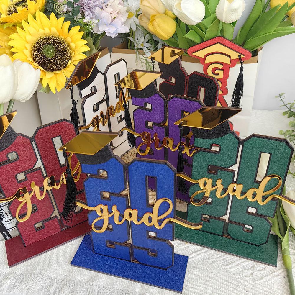 2025 Graduation Party Decorations Grad Congratulate Table Toppers for High School Graduation Party Favor Supplies Photo Props
