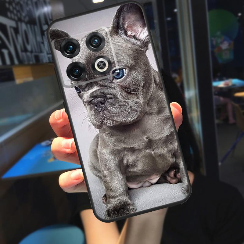 French Bulldog Funda For OnePlus 10T 8T 9RT 12 13 13R 11 9 10 Pro OnePlus Nord 4 CE 2 3 Lite N20 N30 Case