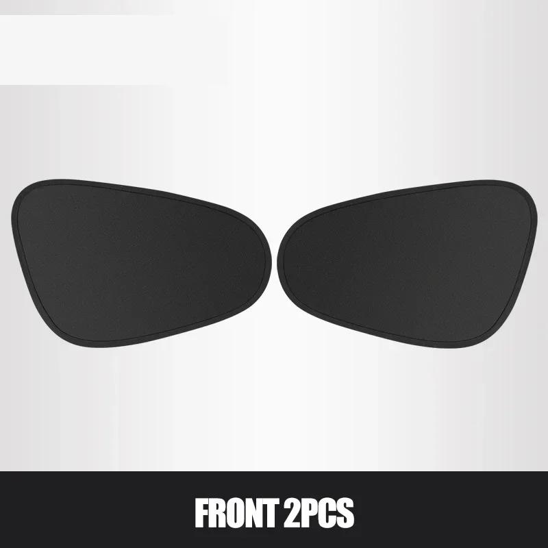 2PCS Car Sunshade Car Sunscreen Thermal Insulation Car Square Window Interior Curtains Sunshade Anti-static Arc Glass G9D5