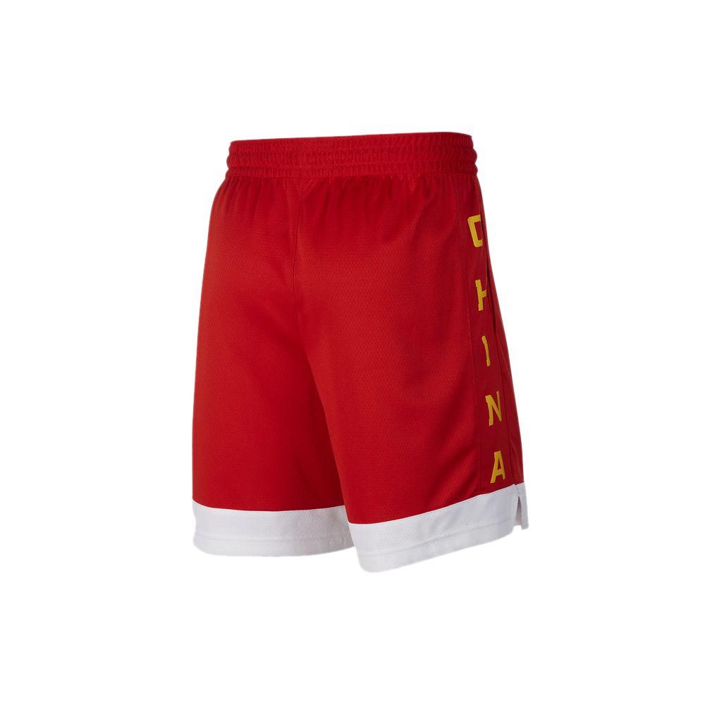 Nike China Team Letter Logo Color Block Basketball Shorts Men Bottoms Red AV3830-637