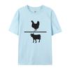 Vintage Chicken Vs Cow Tshirt Printed Tee Shirts Vintage High Quality New Tops Adult Clothing Oversize