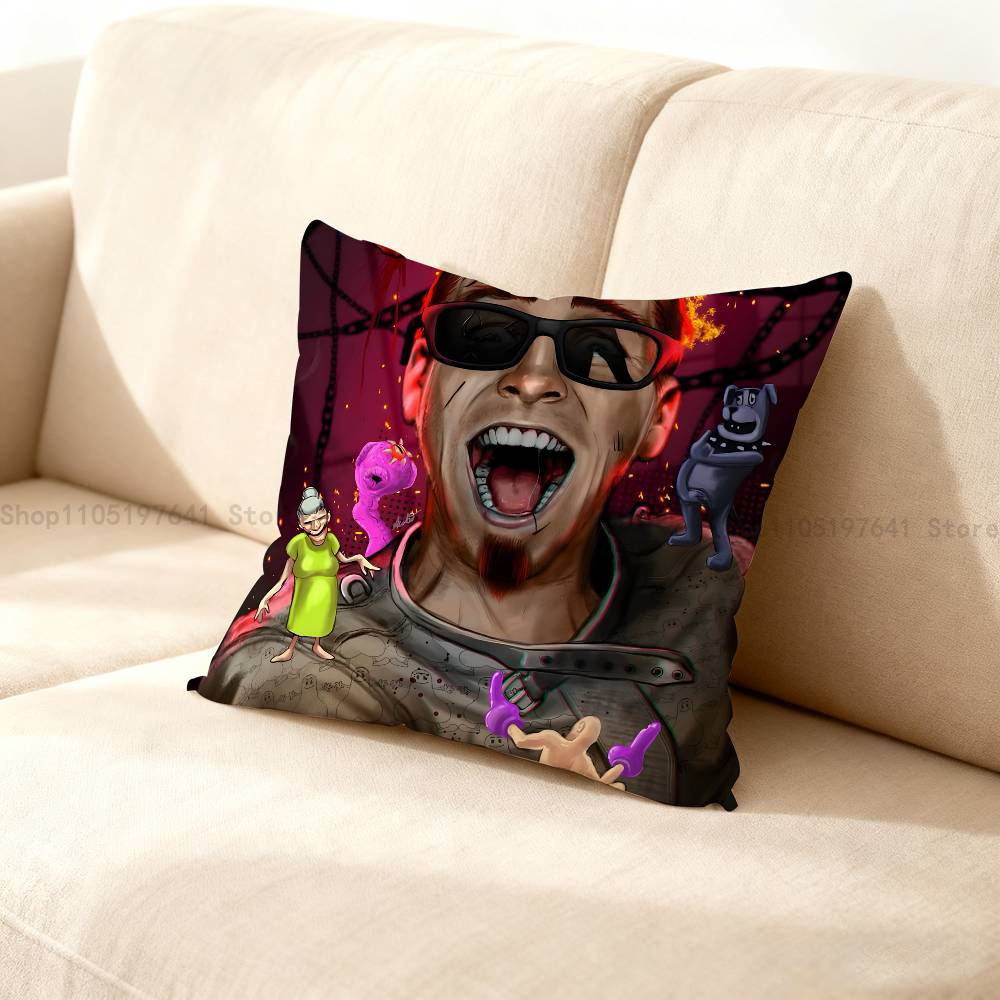 The P-Postal D-Dude Customizable Anime Celebrity Merchandise All-Match Printed Pillow Case Sofa Office Room Decoration Protector