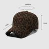 Leopard Print Baseball Cap Unisex Sun Hat Outdoor Sunscreen Cap Letter Embroidered Cap
