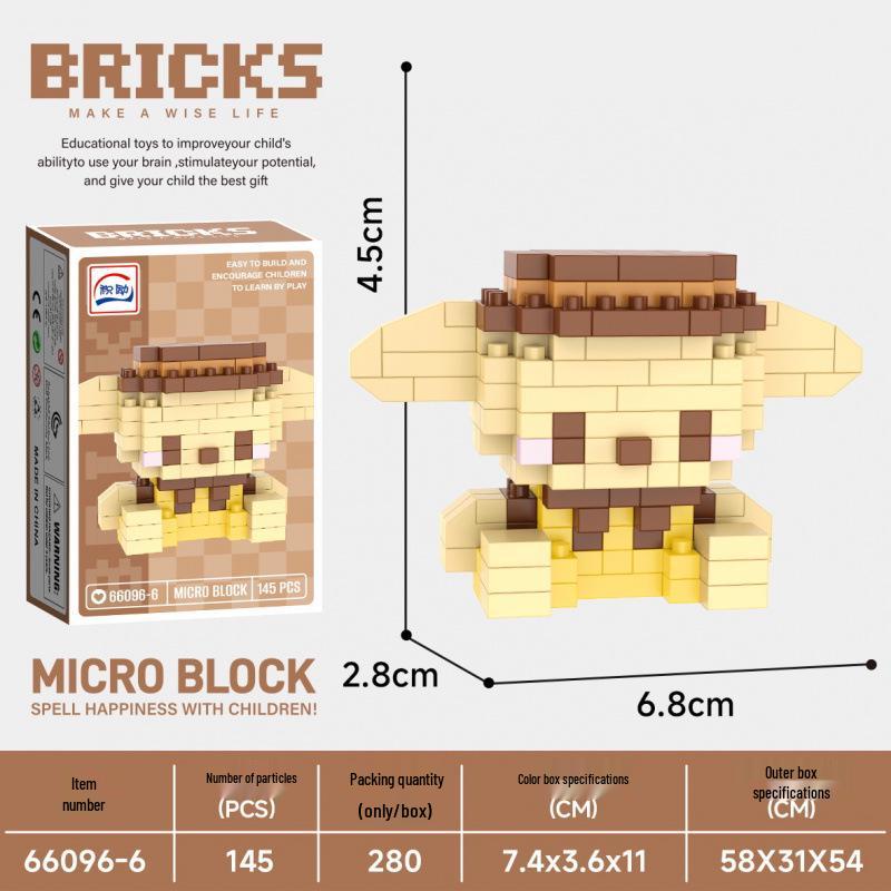 Micro Particle Cartoon Building Blocks: Educational Mini Toys for Kids