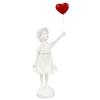 Banksy Girl with Balloon Sculpture - Resin Living Room Ornament