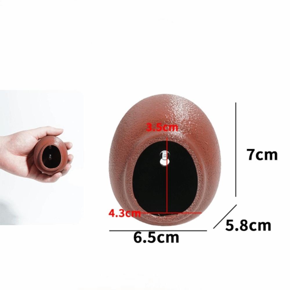 Wall Mounted Hiding Cave Multi-size Climbing Habitat Reptile Hideout Terrarium Ornament Brown-S
