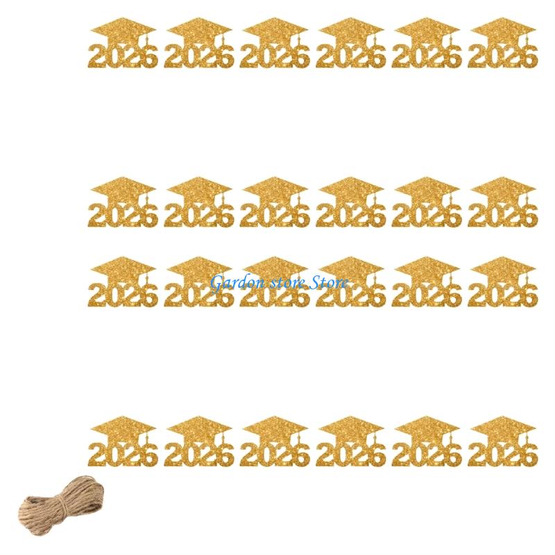 B0KB 36pcs or 24pcs Unique Graduation Party Table Decorations Paper Vase Ornament