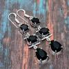 Charming Black Spinel Gemstone Handmade 925 Sterling Silver Jewelry Earring