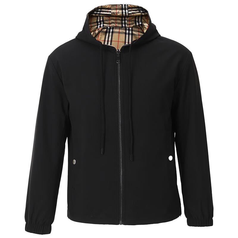 

Men s Autumn/Winter Hooded Reversible Windbreaker Jacket 3XL