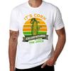 Funny Corn - Retro Vintage It Has The Juice It’s Corn T-Shirt Vintage Clothes Blacks Slim Fit T Shirts for Men
