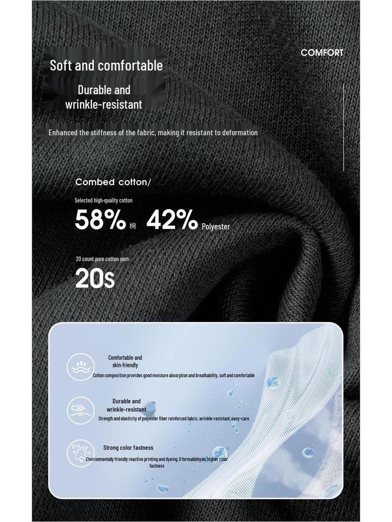 Unisex 430g Heavyweight Round Neck Sweatshirt - Solid Color, Basic Style, High-Quality Cotton Feel