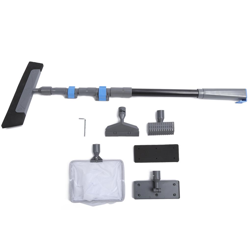 5 in 1 Aquarium Fish Tank Brush Long Handle Cleaning Tool Kit Brush Glass Eraser Cleaning