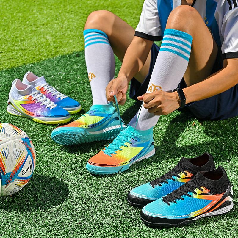 Unisex Soccer Shoes Outdoor/Indoor Boys Girls Football Boot Professional Futsal Football Training Sneakers