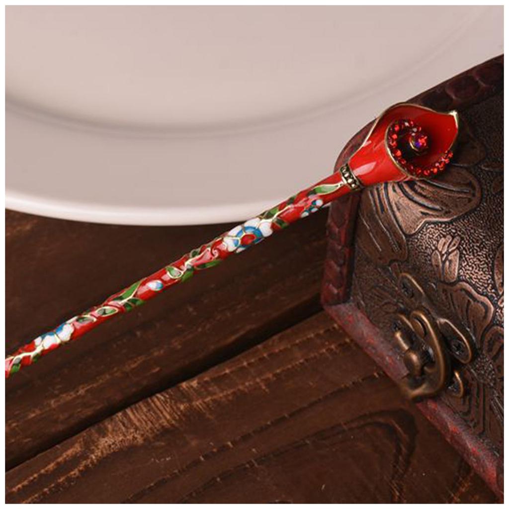 Chinese Style Vintage Hairpin Elegant Flower Vine Jade Stone Hair Stick Hanfu Cheongsam Evening Dress Hair Decor Accessories