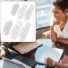 Creative Acrylic Paper Clips, Set Of 100 Multifunctional Book Sealing Clip Office School Document Craft Accessories