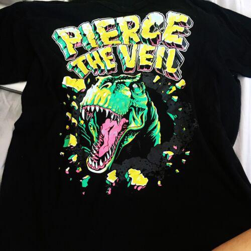 Vintage Pierce The Veil Dinosaur Men T-shirt Black Cotton tee All Sizes CO136 Unisex T-Shirt M