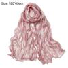 Ruffled Edge Sunscreen Shawl Solid Color Ramadan Long Scarf Fashion Chiffon Hijab Veil  Outdoor