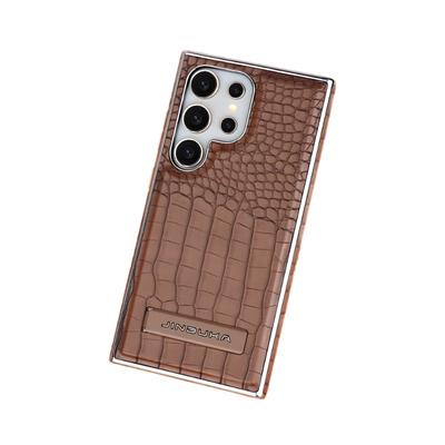 Pasuje do etui na telefon komórkowy Samsung S25ultra z wzorem krokodyla, magnetyczny uchwyt Samsung S24u, pełne pokrycie, 23u, męskie, skórzane etui
