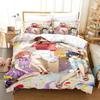 Comforter Anime Rent-A-Girlfriend Chizuru Bedding Set 3D Printed Suitable For Bedroom Kids Home Textile