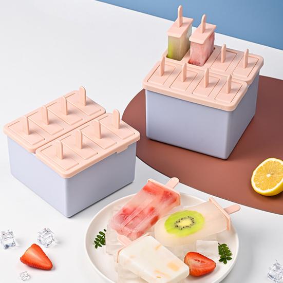 DIY Popsicle Mold with Lid BPA-free Plastic Ice Pop Maker for Homemade Treats Easy Release Dishwasher Safe Fun Summer Kitchen Tool for Kids