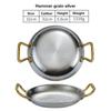 Commercial Crayfish Plate Flat Bottom Stewed Rice Pot Double Ear Frying Pan Hotpot 304 Stainless Steel Spanish Seafood Rice Pot