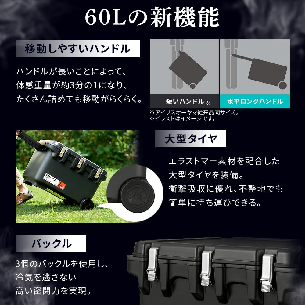 Cutie frigorifică izolată în vid Iris Ohyama gri cărbune VITC-60