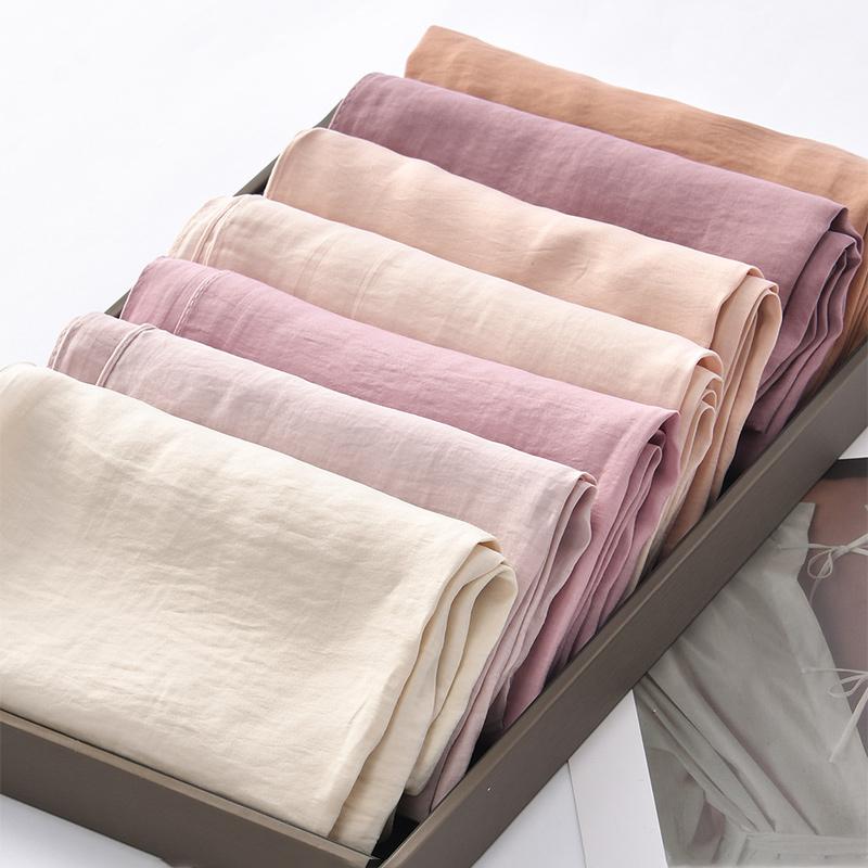 New Solid Color Cotton Hijab Modal Scarf Muslim Woman Hijab Shawls Ladies Soft Long Wraps Female Headband Islamic Turban