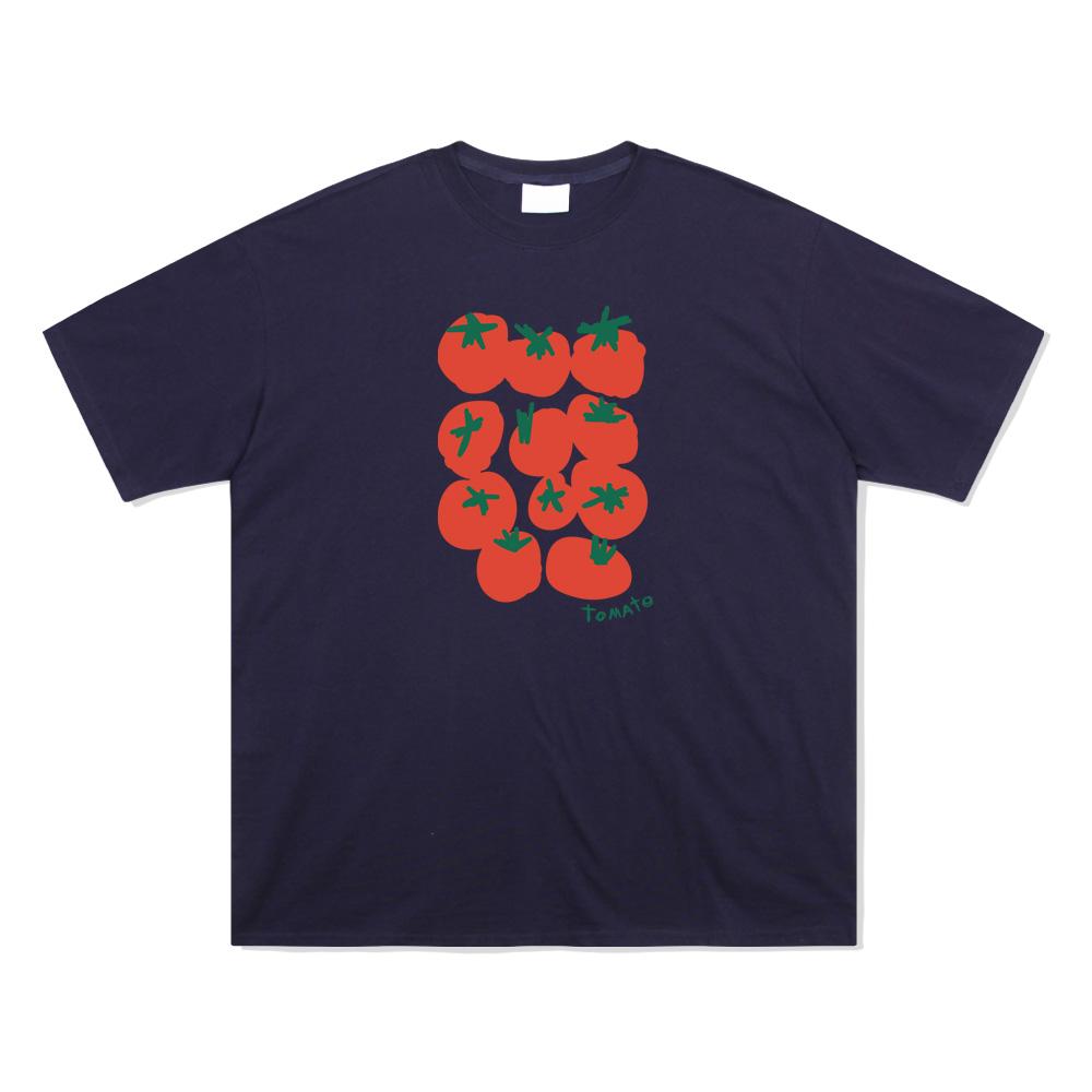 Nasyujeueol Tomato Pack Short Sleeve T-Shirt [Navy]
