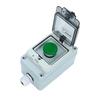 Waterproof Outdoor Control Box with Button Switch and Self Resetting Function Suitable for Start Stop Operations