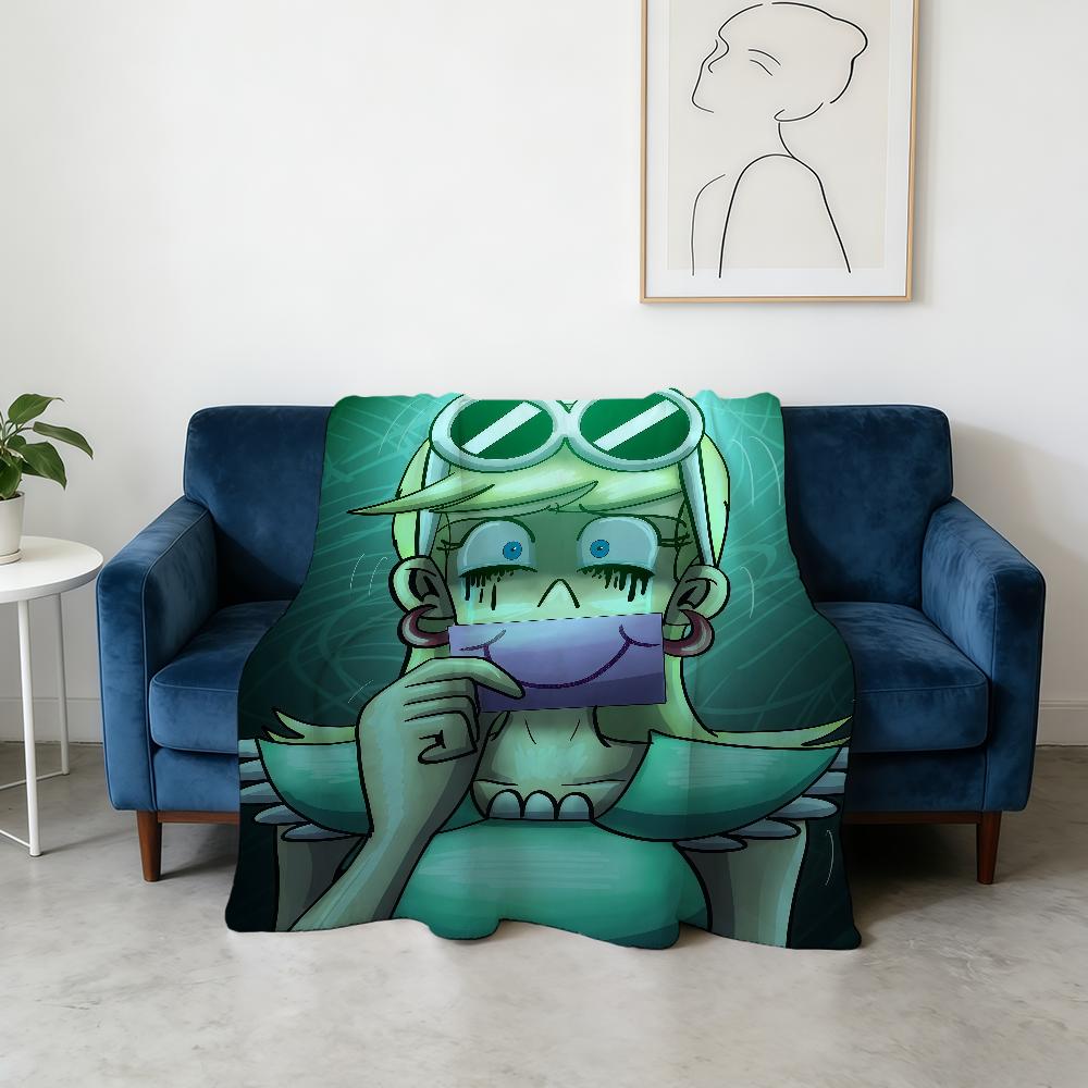 Blanket Animation L-Loud Super Warm Comfortable Plush Throw H-House-ES Blanket Child Home Sofa Bedroom Cartoon Gift
