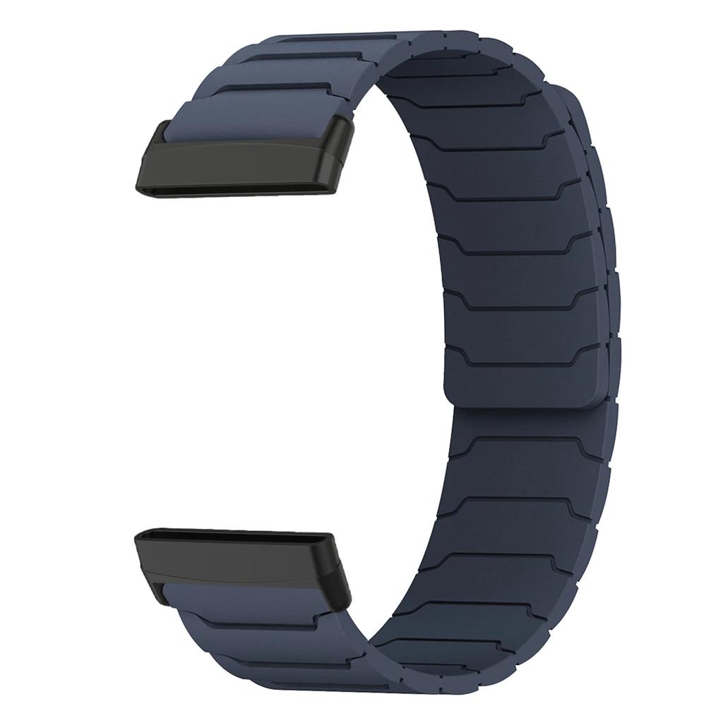 Magnetic loop strap for Fitbit watch versa 4/3 two color silicone band for versa 2/1 sport Bracelet replacement Wristband