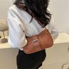 Chic Minimalist Pu Shoulder Bag For Women Trendy Street Style Dumpling Shape