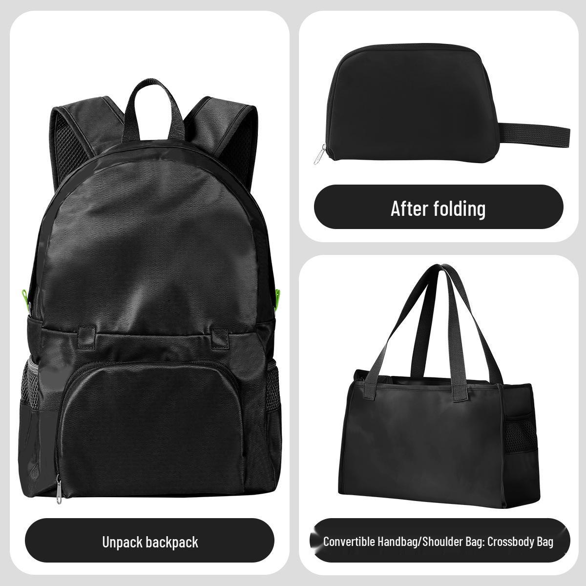 

Lightweight Water-Repellent Foldable Travel Backpack for Hiking and Outdoor Sports 42*31.5*18 cm чорний