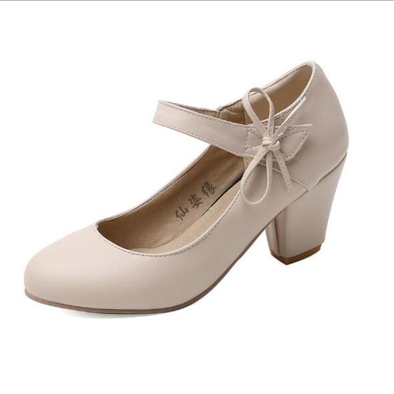 Mode Damen High Heels Schleife Knöchelriemen Frau Kleid High Heel Schuhe Damen Absatz Pumps Party Hochzeitsschuhe Größe 34-46